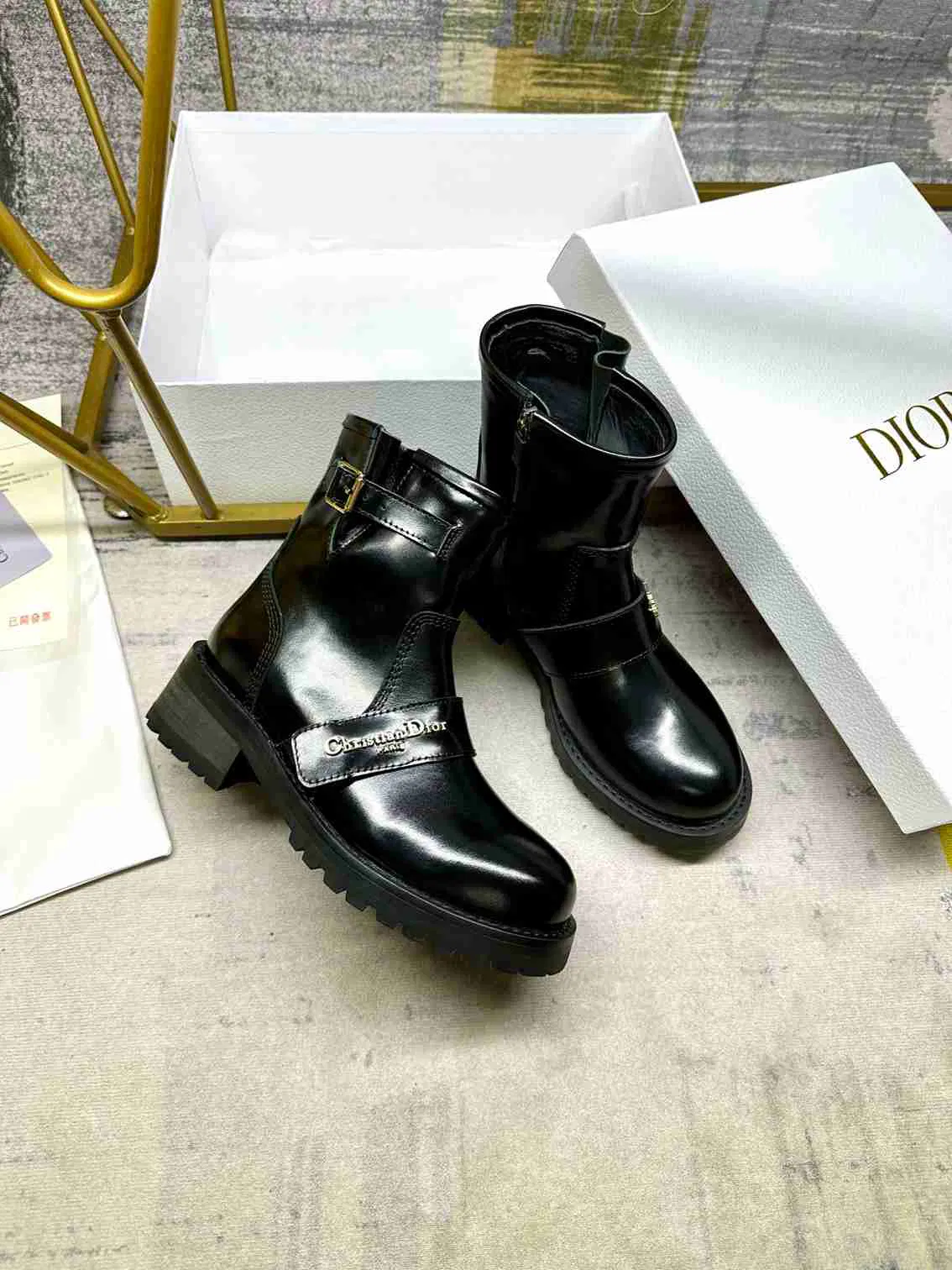 Luxury Bags DD D QUEST ANKLE BOOT BLACK KDT070VEA S900 — image 7