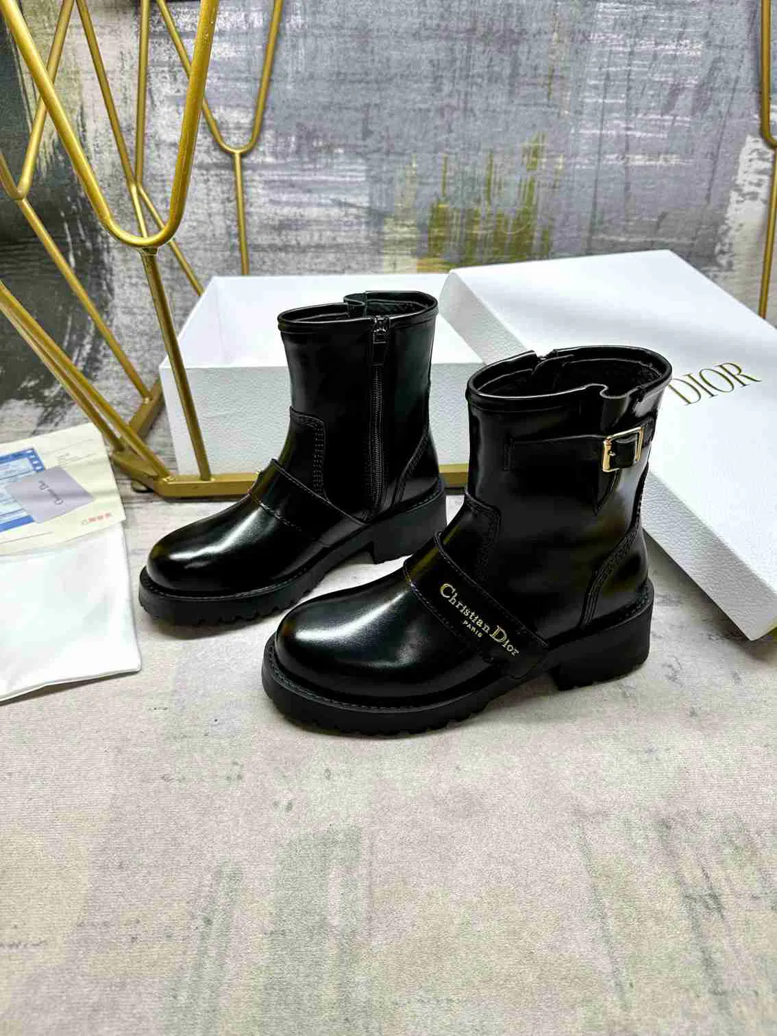 Luxury Bags DD D QUEST ANKLE BOOT BLACK KDT070VEA S900 — image 6