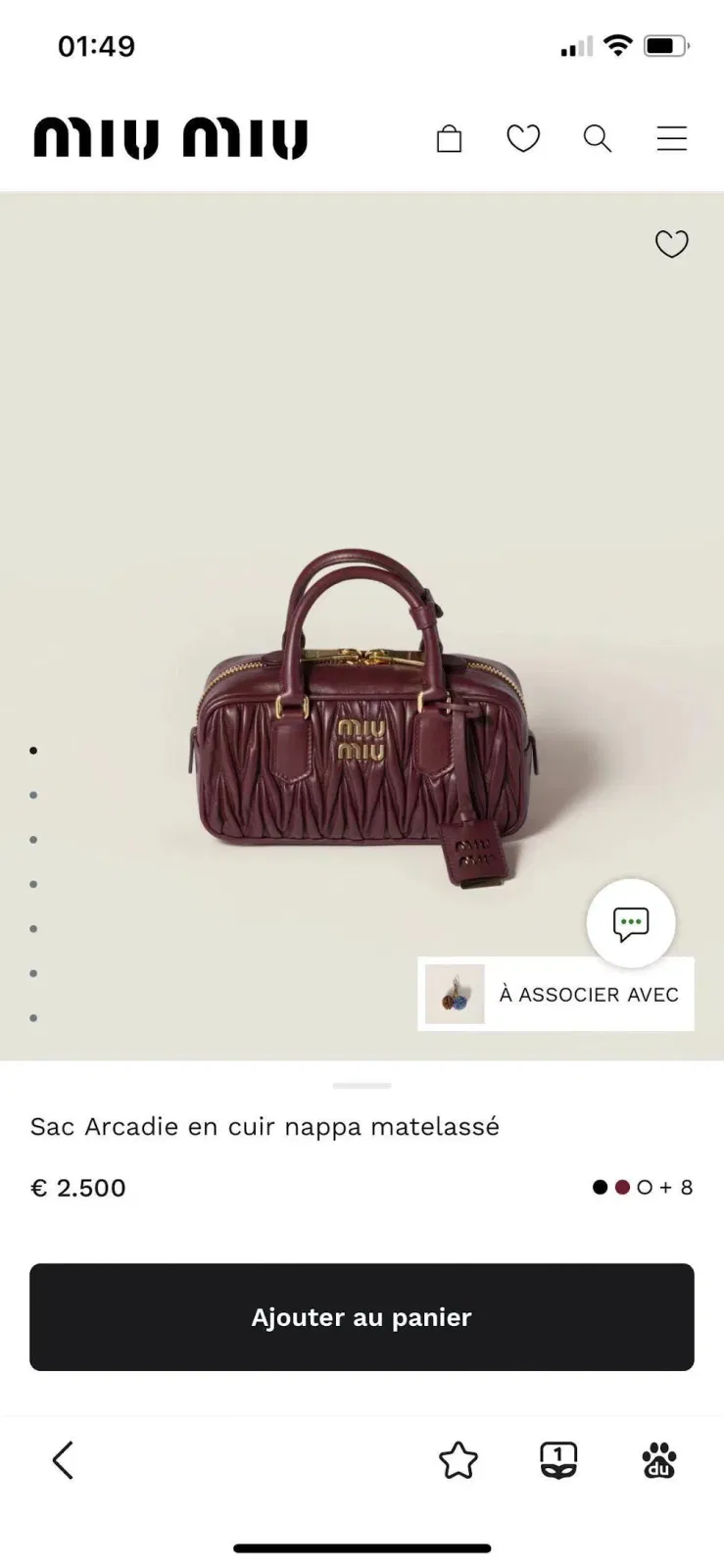 Luxury Bags Miun Miun Luxury Bag --122530