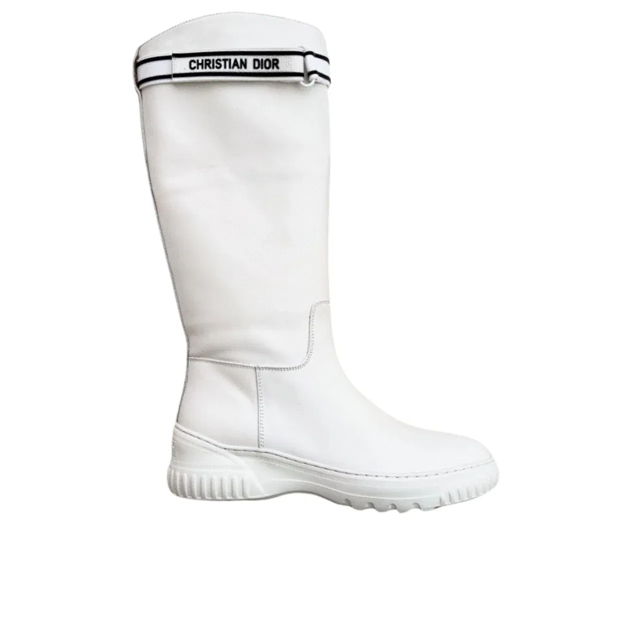 Luxury Bags DD D RACER BOOT CALFSKIN WHITE