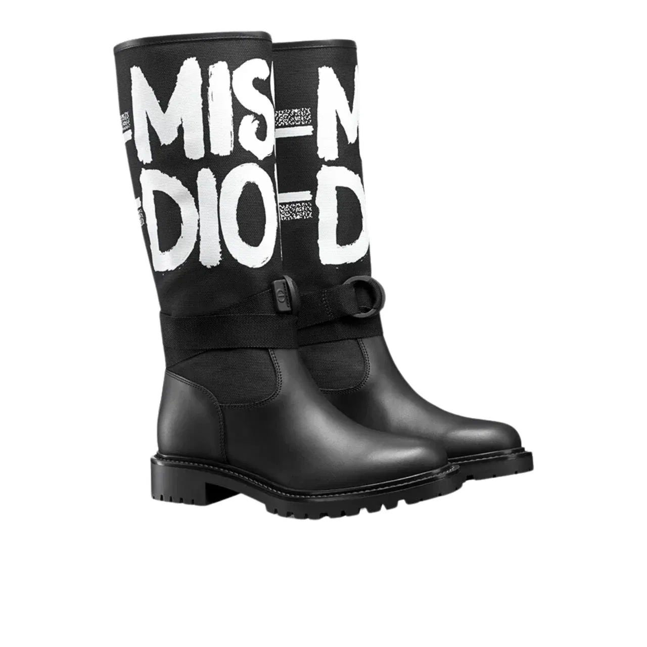 Luxury Bags DD D MAJOR BOOT WITH MISS DD PRINT BLACK KDI929CMV S17X