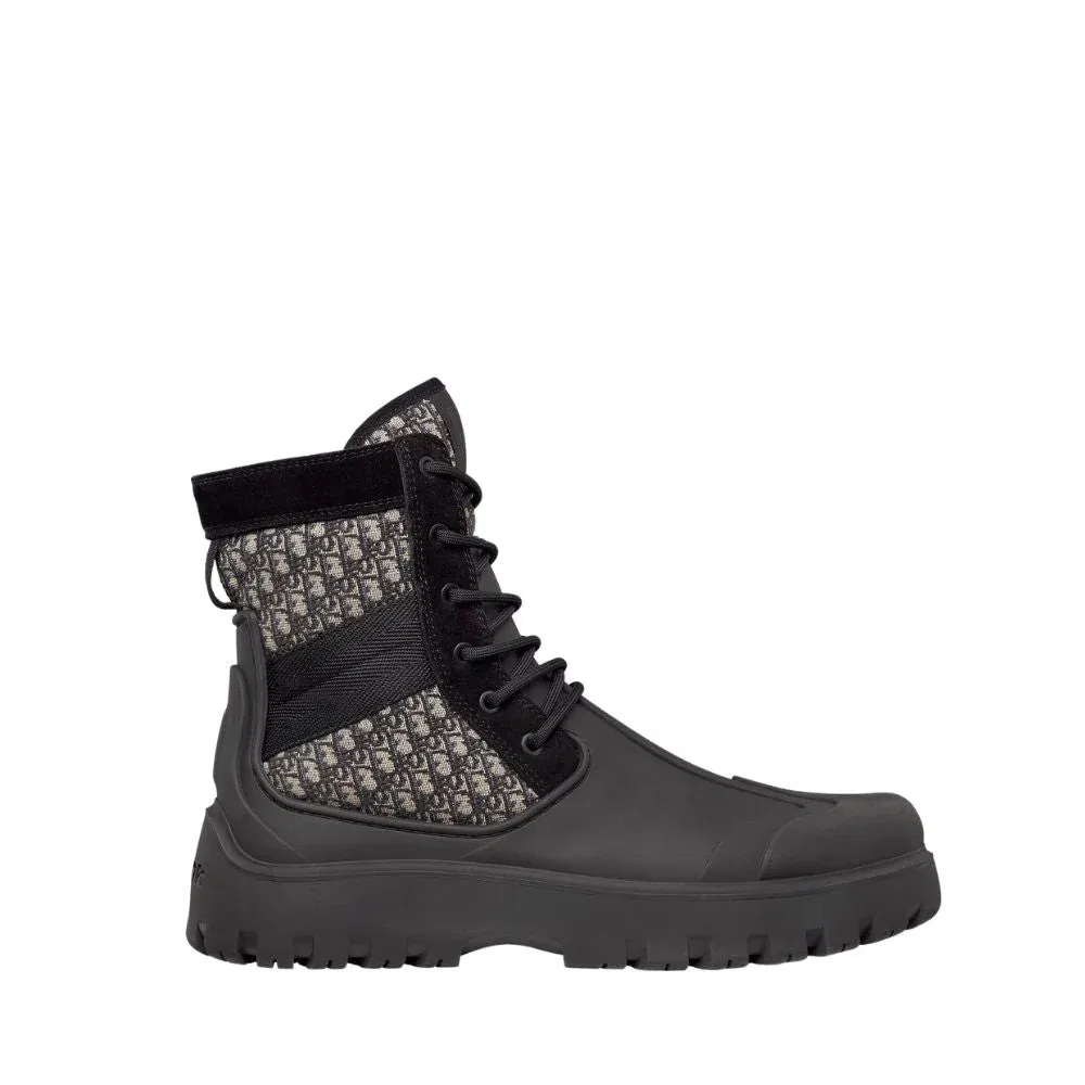 Luxury Bags DD GARDEN LACE UP BOOT BLACK 3BO315ZYH H961