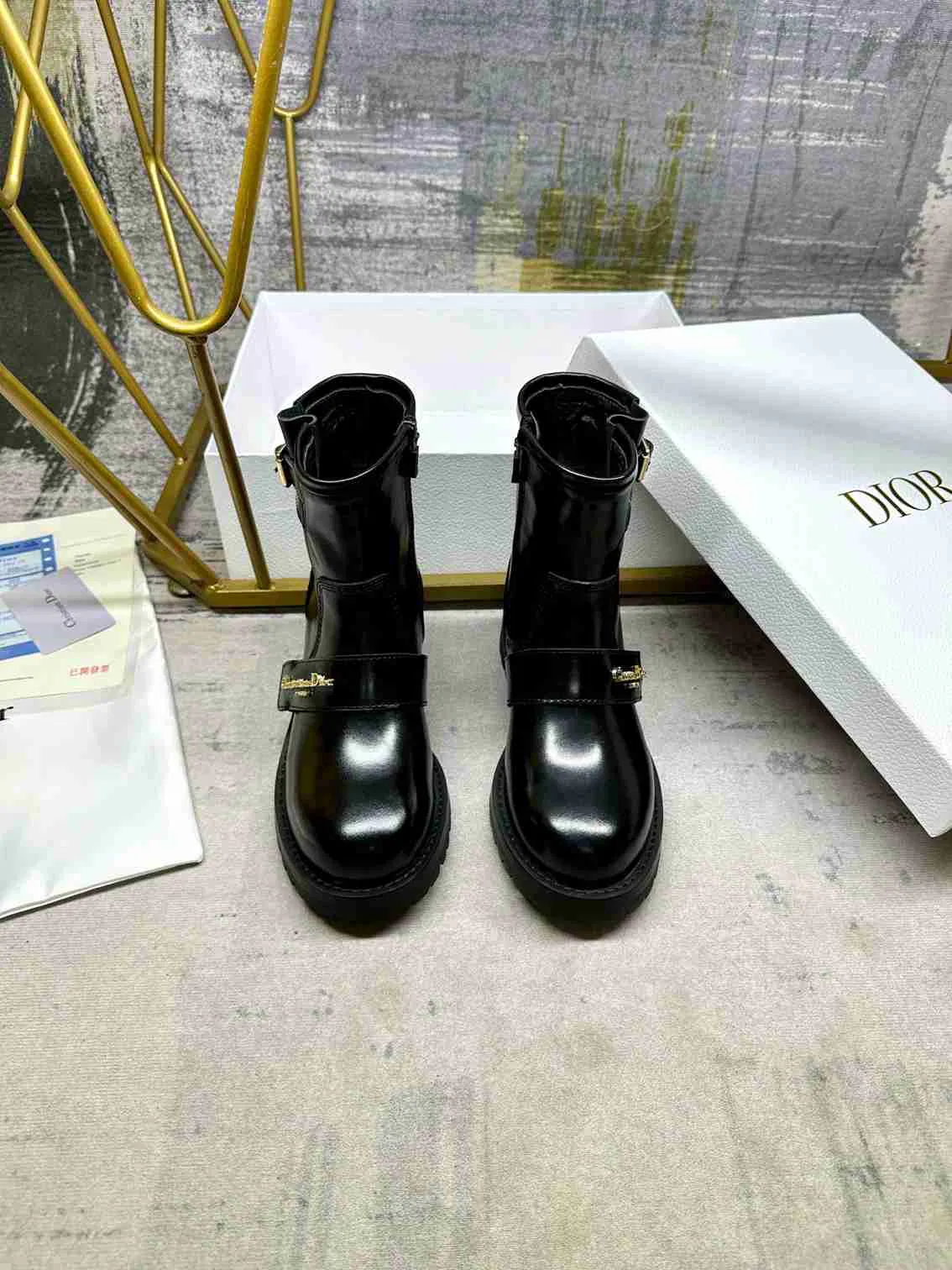 Luxury Bags DD D QUEST ANKLE BOOT BLACK KDT070VEA S900 — image 5