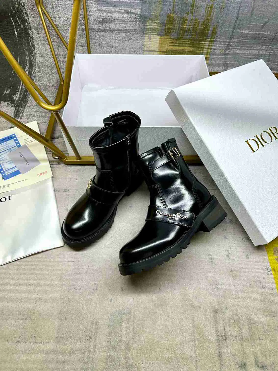 Luxury Bags DD D QUEST ANKLE BOOT BLACK KDT070VEA S900 — image 4