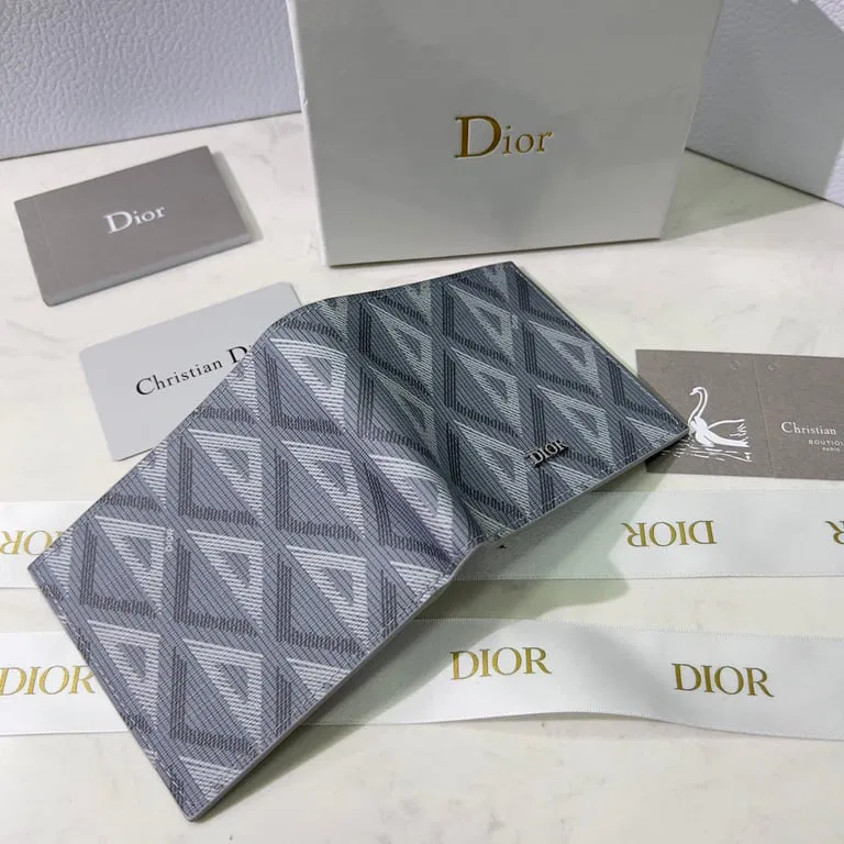 Luxury Bags dir WALLET GREY CD DIAMOND CANVAS 11CM — image 3