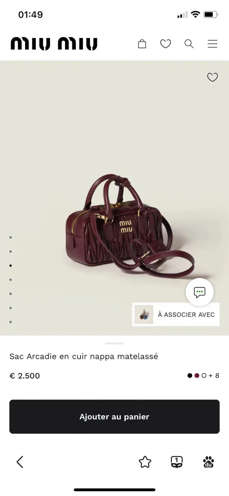 Luxury Bags Miun Miun Luxury Bag --122530 — image 2